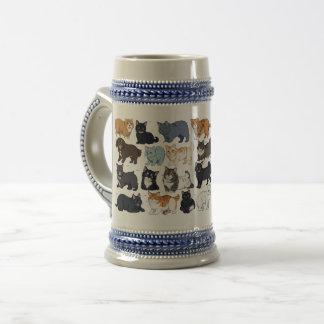 かわいい猫デザイン ビールジョッキ