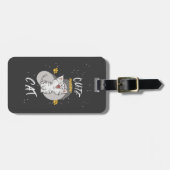 かわいい猫デザイン ラゲッジタグ (正面横)