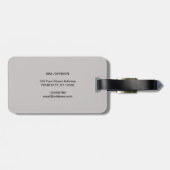 かわいい猫デザイン ラゲッジタグ (裏面横)