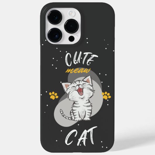 かわいい猫デザイン Case-Mate iPhoneケース (裏面)