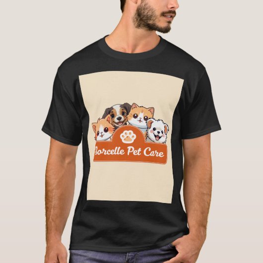 かわいい猫デザインTシャツ Tシャツ (正面)