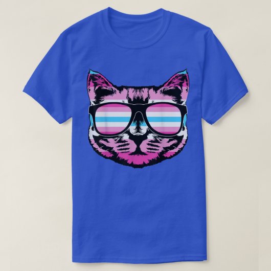 かわいい猫トランスジェンダープライド猫好き  Tシャツ (デザイン正面)