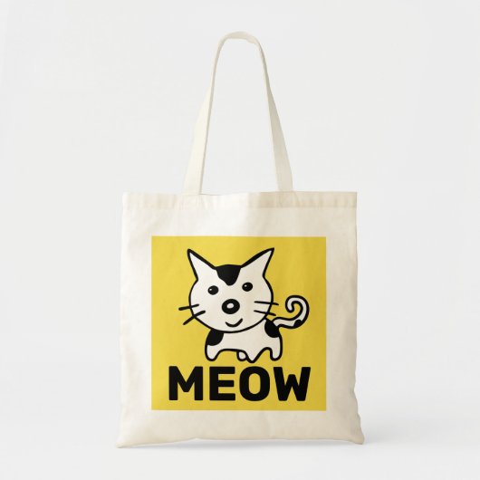 かわいい猫トートニャー(財布) トートバッグ (正面)