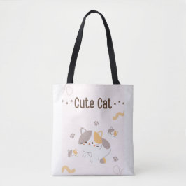 かわいい猫トートバッグ | かわいい猫キャンバストート トートバッグ