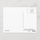 かわいい猫ナース獣医アポイントメントのリマインダー ポストカード (裏面)