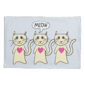 かわいい猫ニャー 枕カバー (裏面)