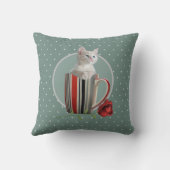 かわいい猫ネコちゃんペット好きな人への贈り物 クッション (裏面)