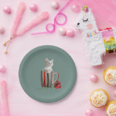 かわいい猫ネコちゃんペット好きな人への贈り物 ペーパープレート (パーティー)
