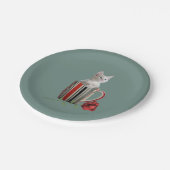 かわいい猫ネコちゃんペット好きな人への贈り物 ペーパープレート (アングル)