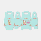 かわいい猫ネコちゃん誕生パーティー フェイバーボックス (折り畳みなし)