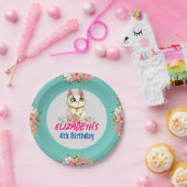 かわいい猫ネコちゃん誕生パーティー ペーパープレート (パーティー)