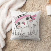 かわいい猫ネコエクササイズ体操枕 クッション (ブランケット)