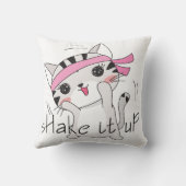 かわいい猫ネコエクササイズ体操枕 クッション (裏面)