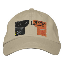 かわいい猫ネコ猫レディ刺繍入りキャップ 刺繍入りキャップ