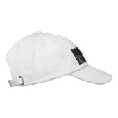 かわいい猫ネコ猫レディ刺繍入りキャップ 刺繍入りキャップ (右)