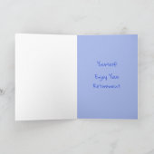 かわいい猫ハッピーリタイアメントカード カード (内部)