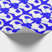 かわいい猫ハヌッカギフトラッピング紙 ラッピングペーパー (角)