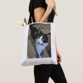 かわいい猫バッグ トートバッグ (クローズアップ)