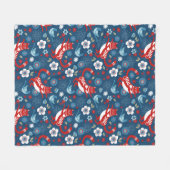 かわいい猫パターンフリースブランケット フリースブランケット (正面(横))