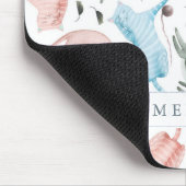 かわいい猫パターン水彩画イラストレーション マウスパッド (コーナー)