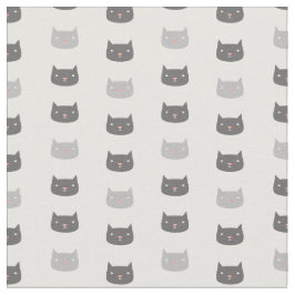 かわいい猫パターン（の模様が）ある織物 ファブリック