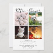 かわいい猫パーソナライズされたの里親募集|過去記事 招待状 (正面)