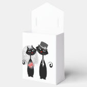 かわいい猫ヒップスター花嫁と花婿パーフェクト！ フェイバーボックス (オープン)