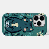 かわいい猫ビーブズコージー&かわいいチャーム Case-Mate iPhoneケース (裏面 (横))