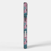 かわいい猫ピンクブルー編み物 ガーリー Case-Mate iPhoneケース (裏面 / 右)