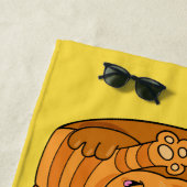 かわいい猫ファミリー名前をカスタムする&カラービーチタオル ビーチタオル (インサイチュ)