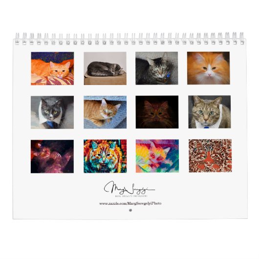 かわいい猫フォトアートデザイン2023月刊 カレンダー (裏面)