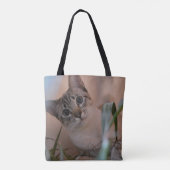 かわいい猫フォトポートレート トートバッグ (裏面)