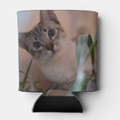 かわいい猫フォトポートレート 缶クーラー (裏面)