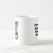 かわいい猫フォーマル「装い、猫しゃれている」 コーヒーマグカップ (中央)