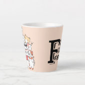 かわいい猫フレンズフォーエバーラテマグカップ カフェラテマグ (正面)