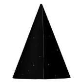 かわいい猫フレーム輝く星 初めての誕生日 パーティーハット (裏面)