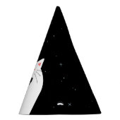 かわいい猫フレーム輝く星 初めての誕生日 パーティーハット (右)