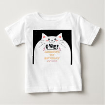 かわいい猫フレーム輝く星 初めての誕生日