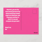 かわいい猫プリクラスタイル写真葉書 ポストカード (裏面)