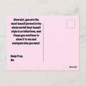 かわいい猫プリクラスタイル写真葉書 ポストカード (裏面)