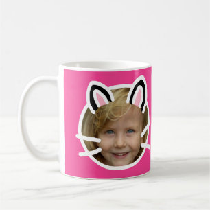 かわいい猫プリクラスタイル写真 コーヒーマグカップ