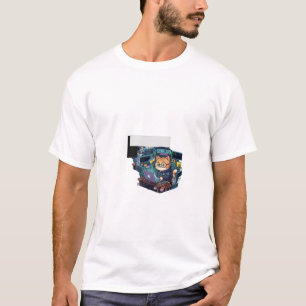 かわいい猫プログラマーTシャツ - キュートなサイバーキャットコーディング Tシャツ