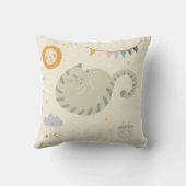 かわいい猫ベビー子供部屋装飾用クッション クッション (裏面)