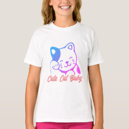 かわいい猫ベビー Tシャツ