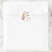 かわいい猫ペットビジネスありがとう ラウンドシール (バッグ)