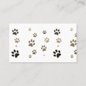 かわいい猫ペット座るサービスSNS 名刺 (裏面)