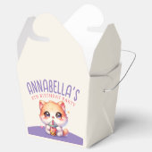 かわいい猫ボバ誕生日パーティー フェイバーボックス (オープン)