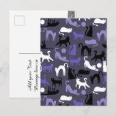 かわいい猫ポーズ、かわいいヨガ シーズンポストカード (正面/裏面)