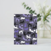 かわいい猫ポーズ、かわいいヨガ シーズンポストカード (スタンド正面)