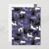 かわいい猫ポーズ、かわいいヨガ シーズンポストカード (正面/裏面)